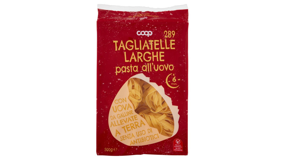 Tagliatelle Uovo Larghe Nidi N.289 