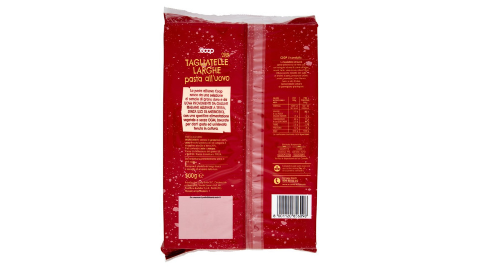 Tagliatelle Uovo Larghe Nidi N.289 
