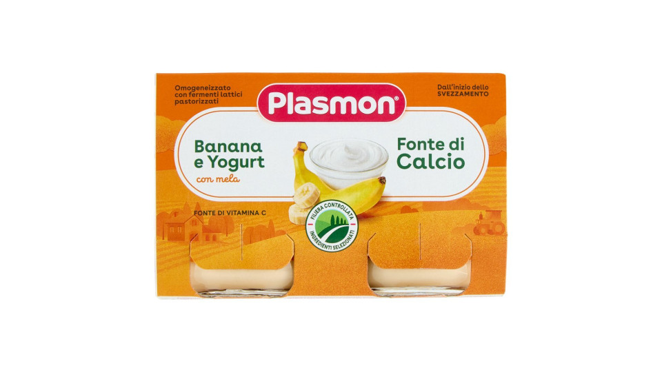Plasmon Mela e Yogurt* Omogeneizzato con fermenti lattici pastorizzati