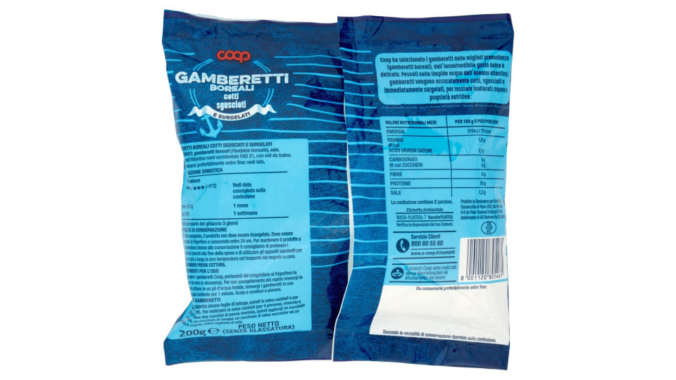 GAMBERETTI BOREALI Cotti, Sgusciati e Surgelati il Viaggiator Goloso