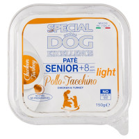 Special Dog Excellence Patè Senior +8 anni light Pollo e Tacchino