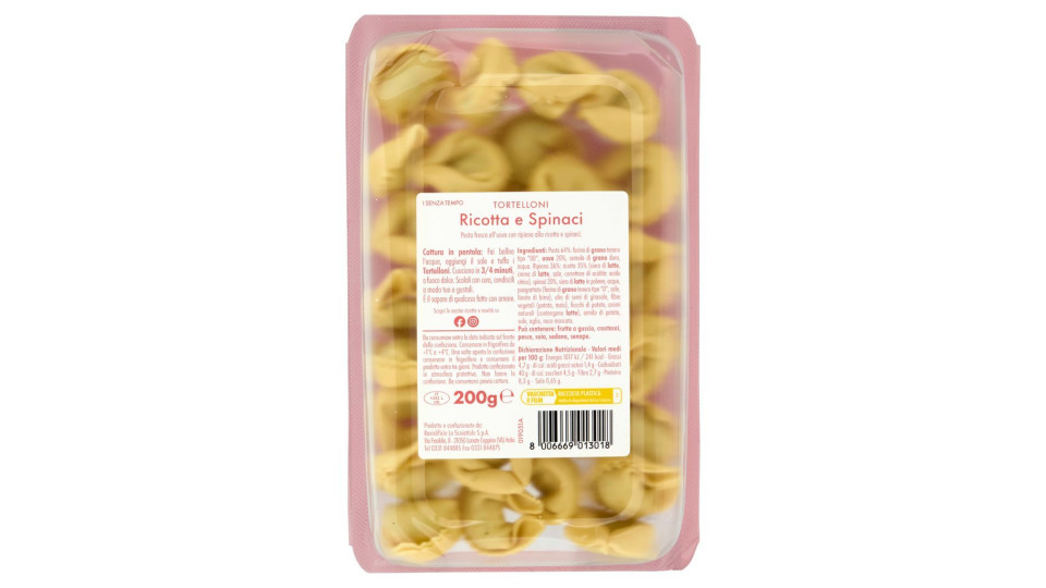Mirasole tortelloni ricotta e spinaci