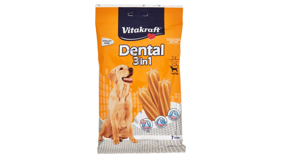 Vitakraft Dental 3in1 Fresh >10kg 7 Sticks