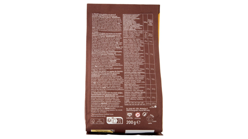 Schär Choco Chip Cookies senza glutine