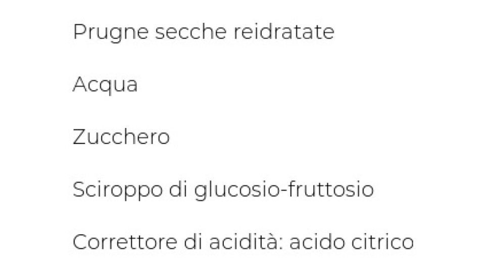Fattoria dei Sapori, prugne sciroppate