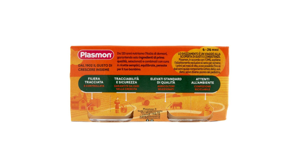 Plasmon omogeneizzato 4 frutti x2