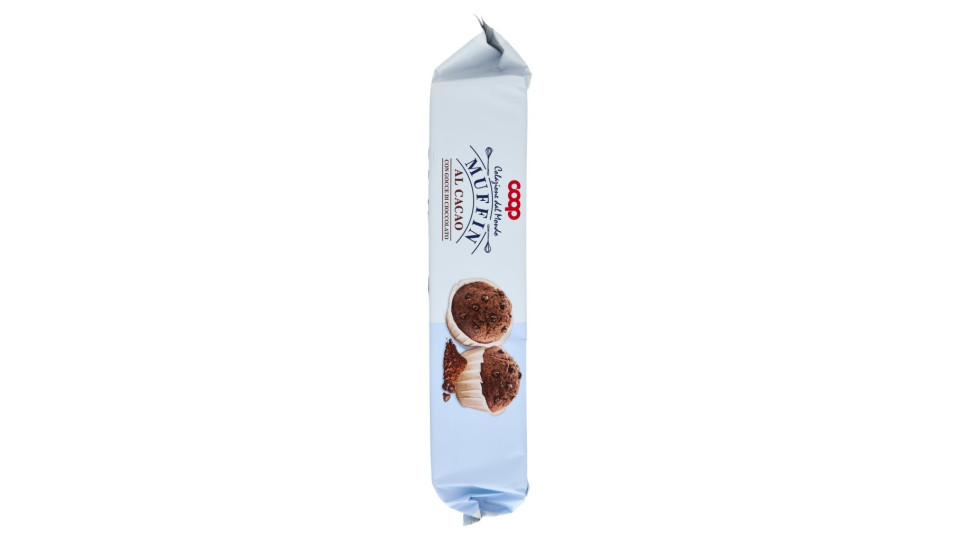 Muffin al cacao con gocce di cioccolato