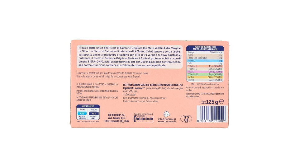 SALMONE GRIGLIATO IN OLIO EVO