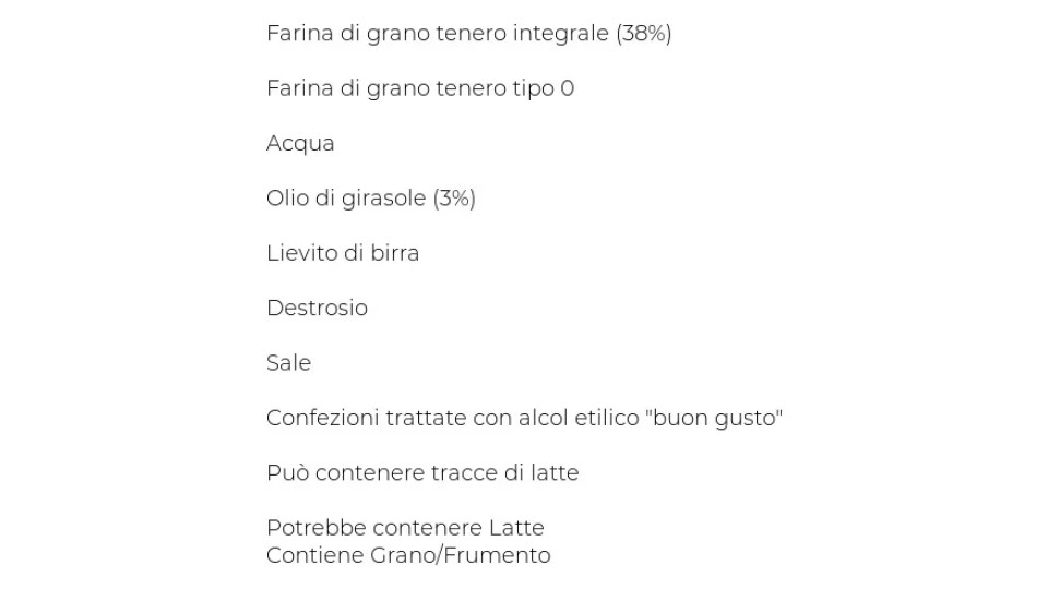 Pan Morbidi Sandwich Italiano Integrale