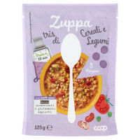 Zuppa Tris Di Cereali E Legumi