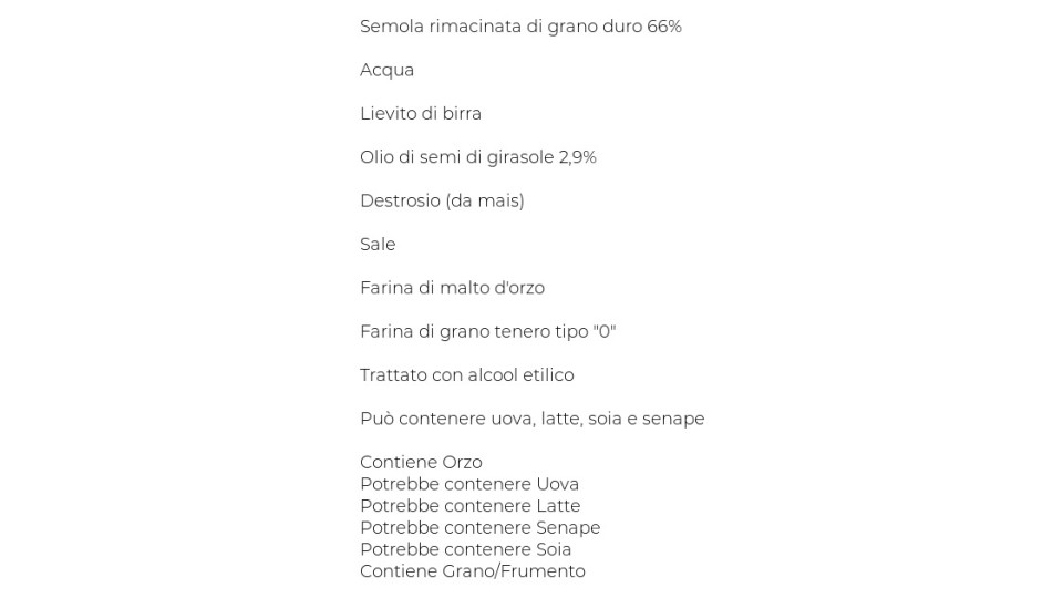 Pane di Semola di Grano Duro