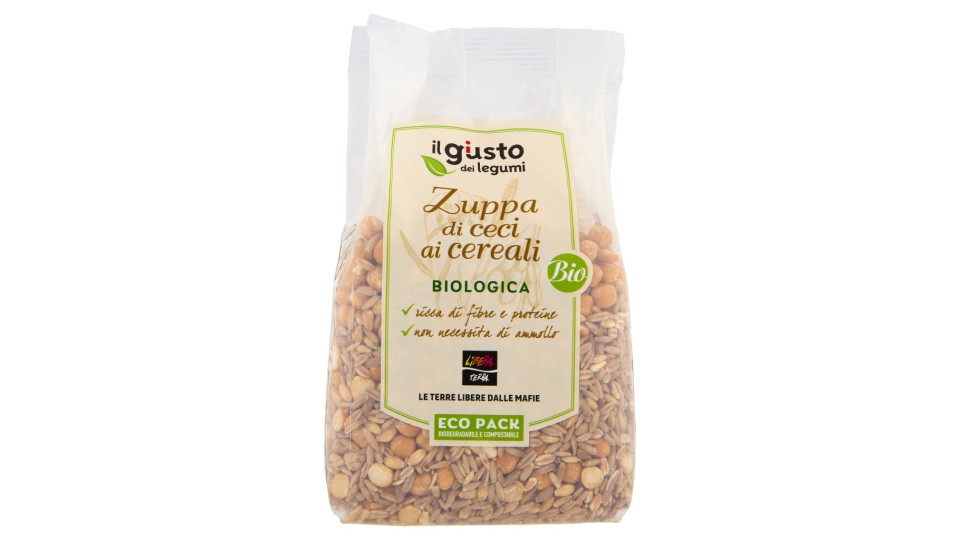 Il Giusto Gusto dei Legumi Zuppa di Ceci ai Cereali Biologici