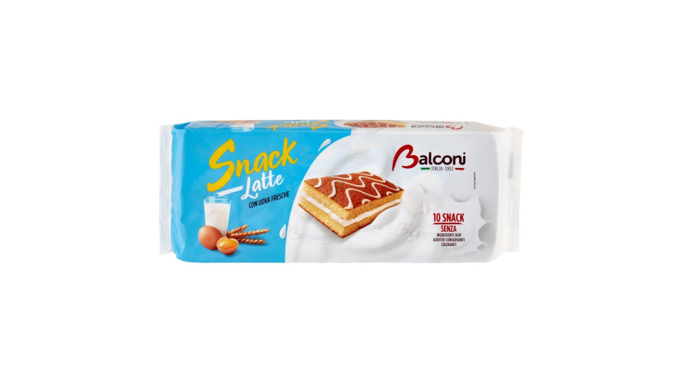 Balconi, Snack al latte