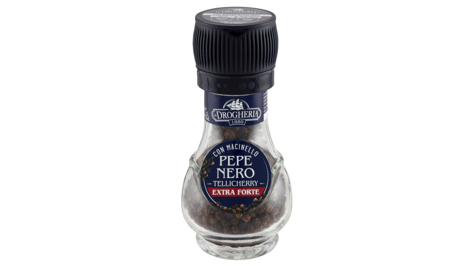 La Drogheria 1880 Pepe Nero Tellicherry Extra Forte con Macinello