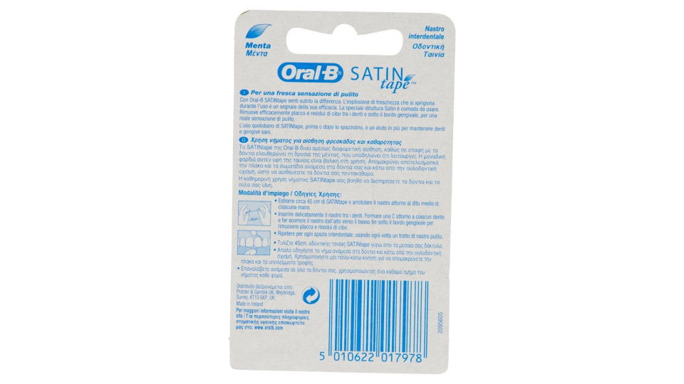 Oral-B Satin tape Nastro Interdentale Menta