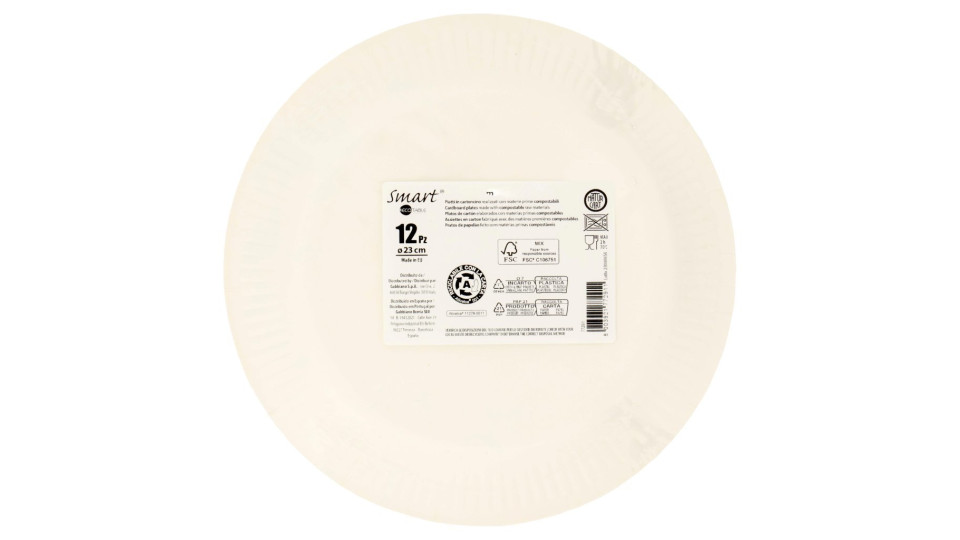 Piatti in cartoncino oro Ø 29 cm