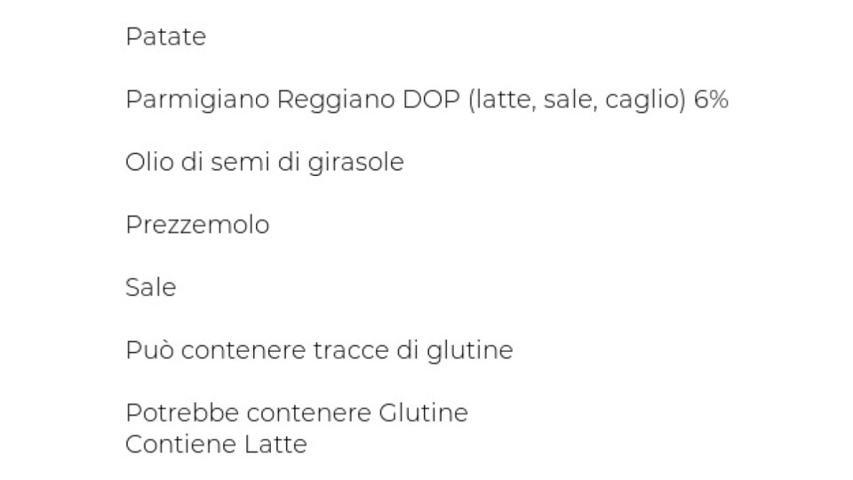 Patate e Parmigiano Reggiano Cotte al Forno