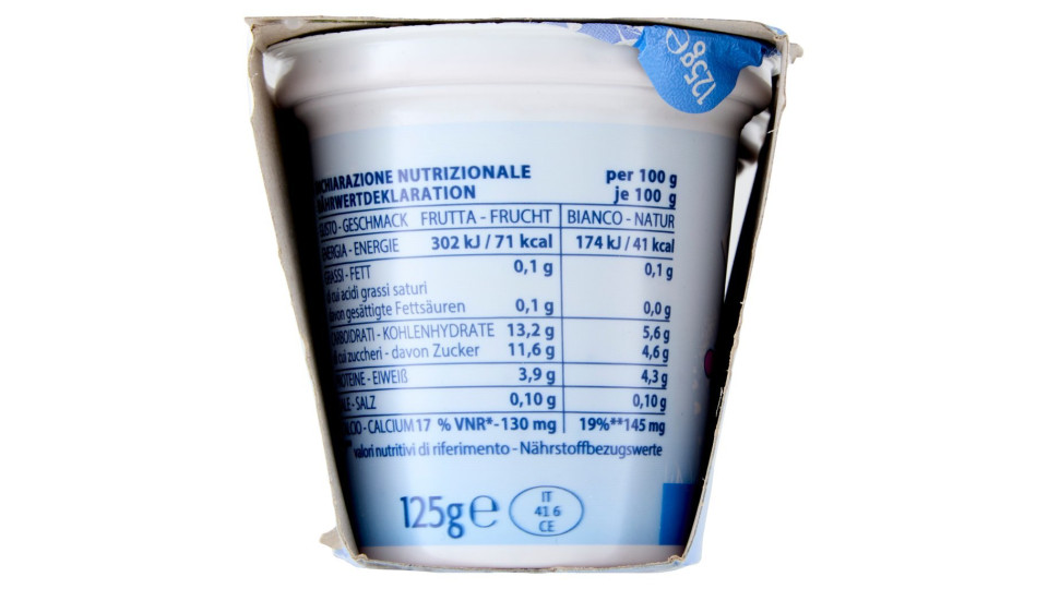 0,1% Grassi Yogurt Magro al Mirtillo Nero