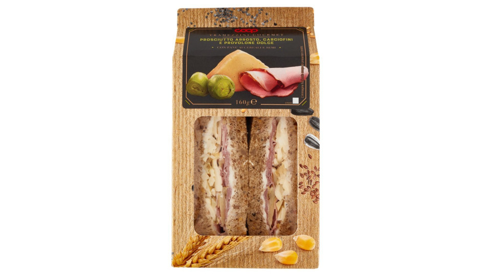 Tramezzini Gourmet Prosciutto Arrosto, Carciofini e Provolone Dolce 2 Tramezzini