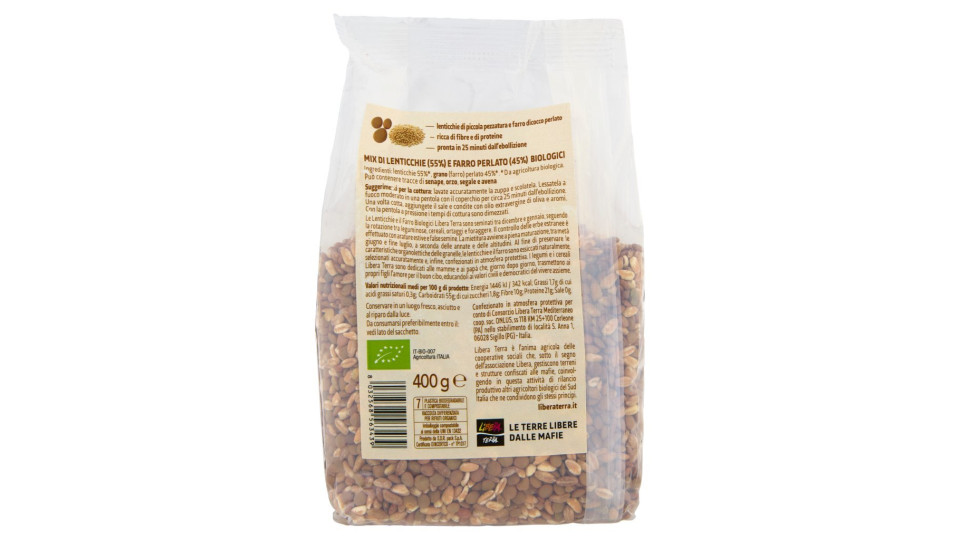 Il Giusto Gusto dei Legumi Zuppa di Lenticchie e Farro Biologica