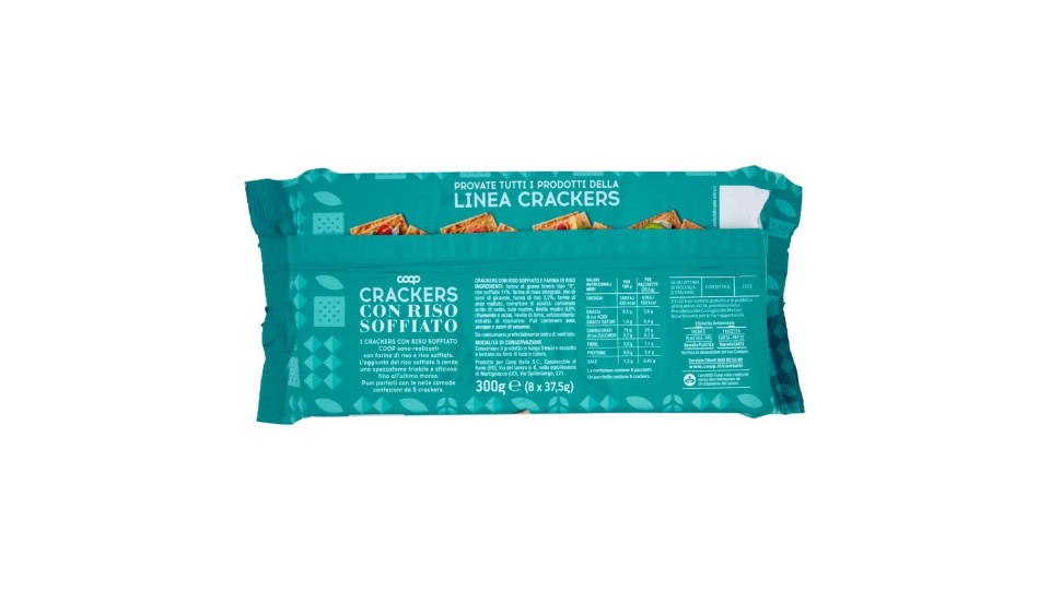 Crackers con riso soffiato gr 240