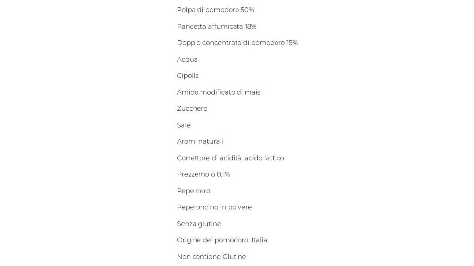 Sugo amatriciana gr 400