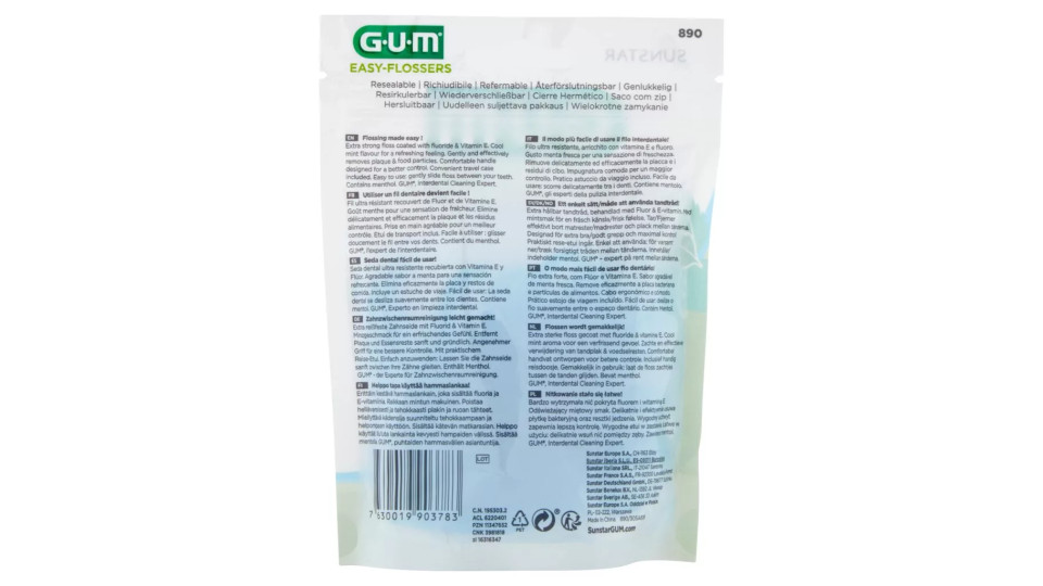 Gum Easy-Flossers 30 pz
