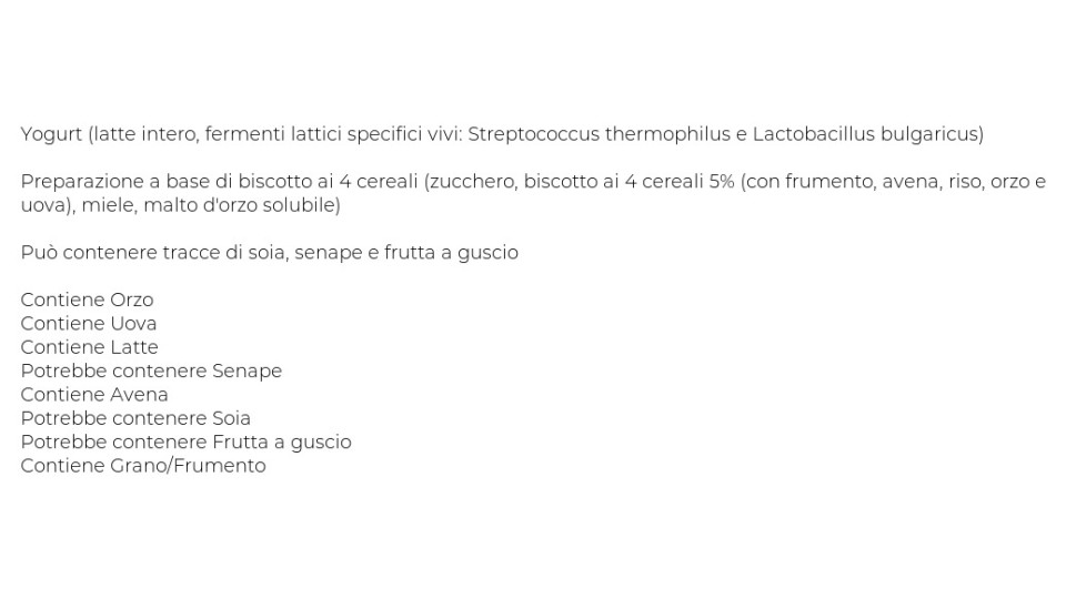 Yomo 100% Naturale biscotto ai 4 cereali