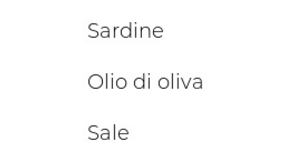 Delicius, sardine all'olio di oliva