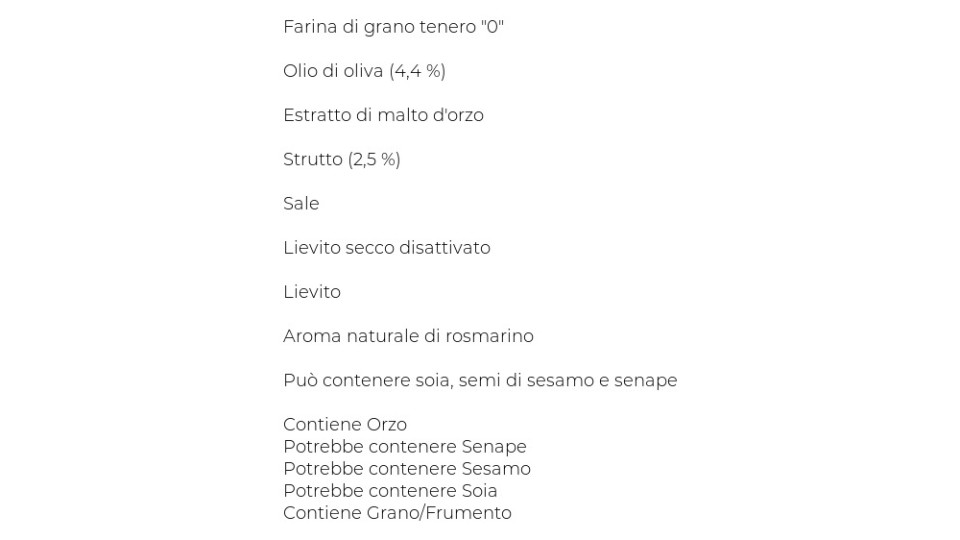 Roberto grissini torinesi in bustine monoporzione
