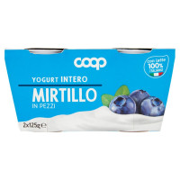 Yogurt Intero Con Mirtilli In Pezzi