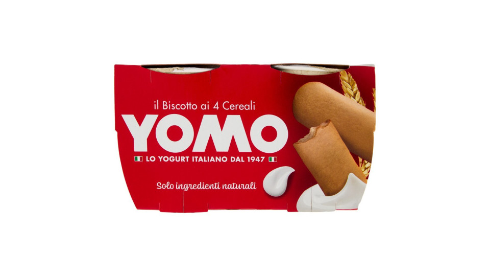 Yomo 100% Naturale biscotto ai 4 cereali 2 x