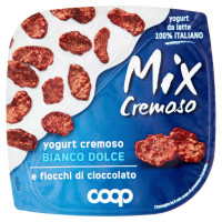 Mix Cremoso Yogurt Bianco Cremoso Dolce E Fiocchi Di Cioccolato