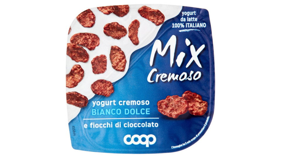 Mix Cremoso Yogurt Bianco Cremoso Dolce E Fiocchi Di Cioccolato