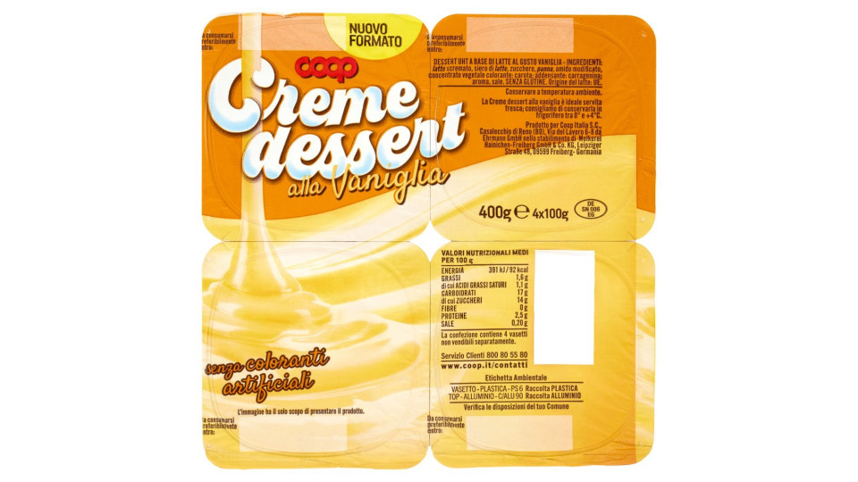 Creme Dessert Alla Vaniglia