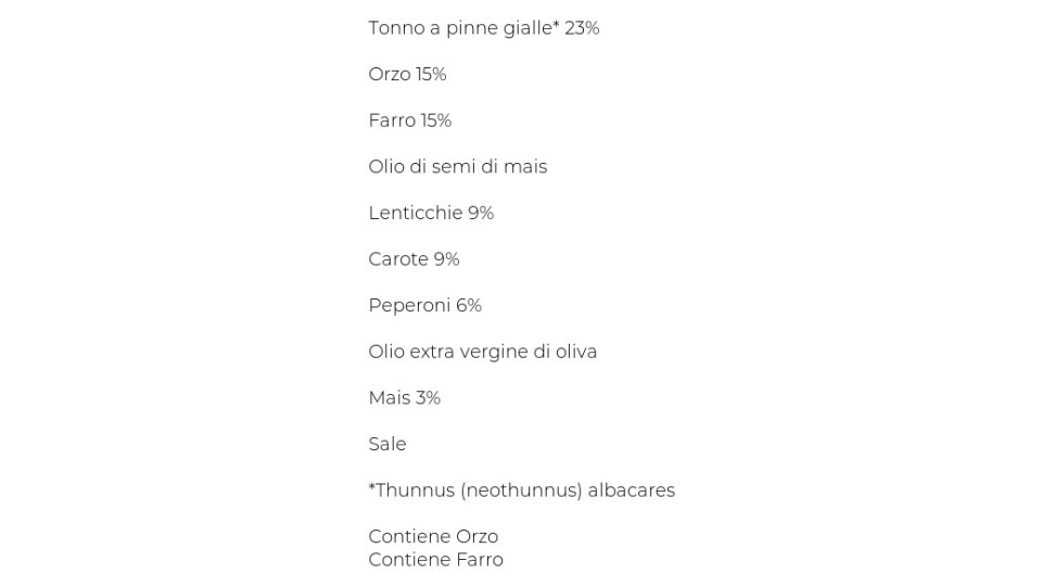 Rio Mare, Insalatissime orzo, farro e tonno