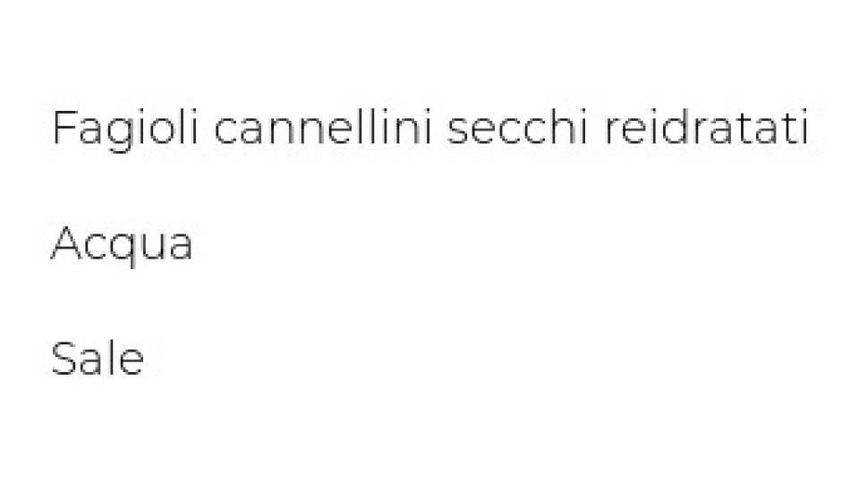 Valfrutta, cannellini