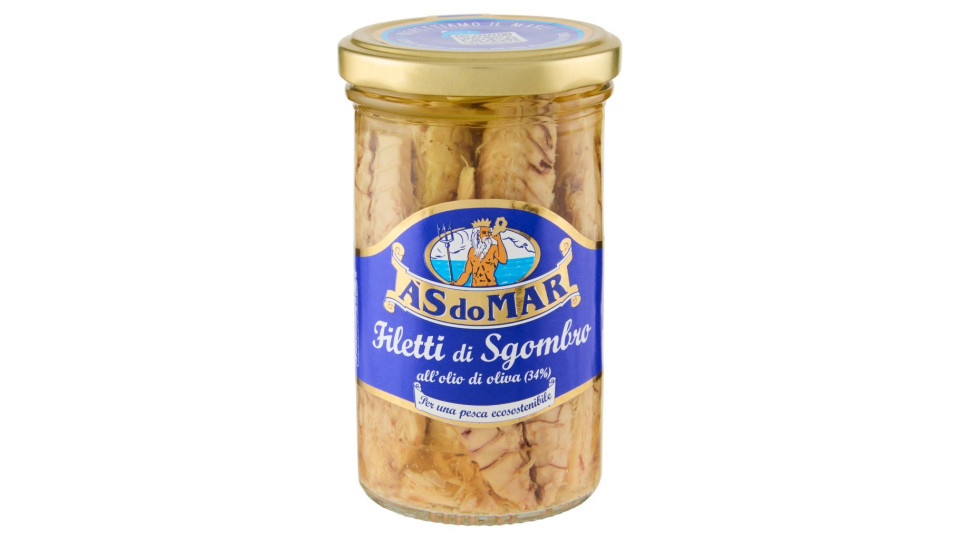 Asdomar - Filetti Di Sgombro, All'Olio Di Oliva, Al Gusto Limone