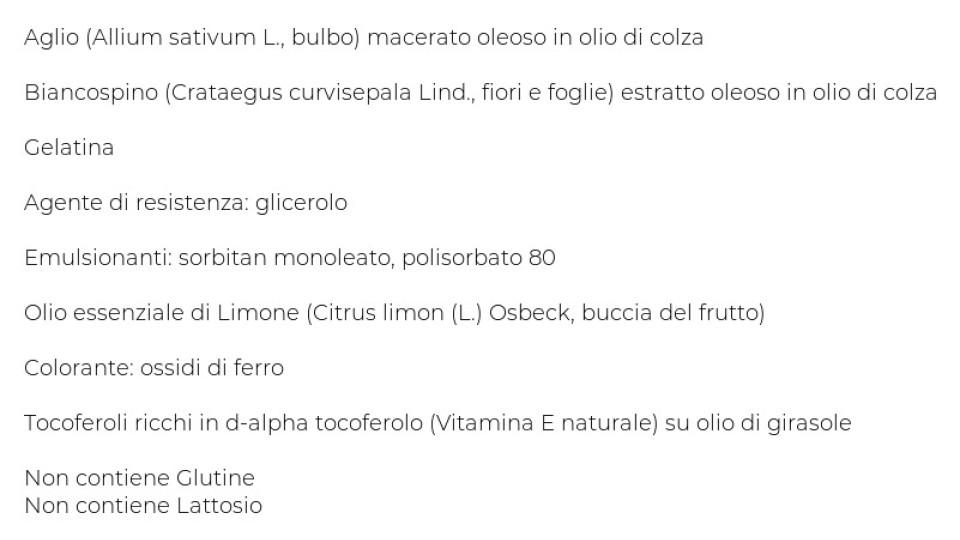 Equilibra, aglio biancospino 32 perle vegetali