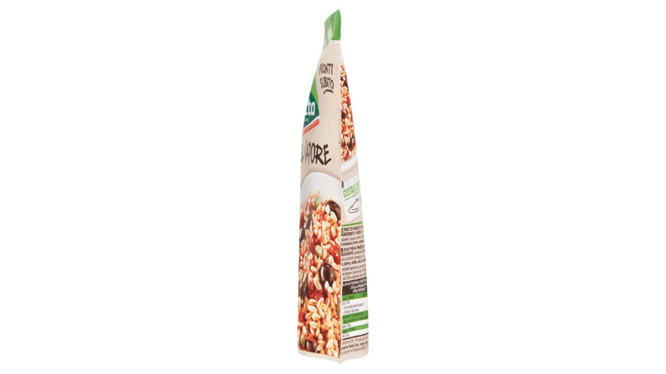 Valfrutta, I Pronti al Vapore farro, olive nere, pomodori secchi, capperi