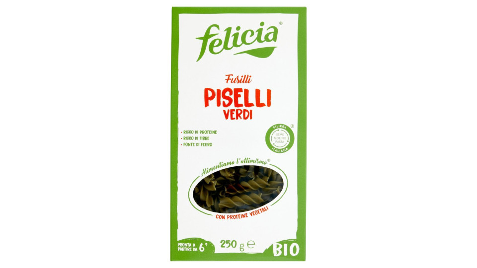 Fusilli con Piselli Verdi Bio