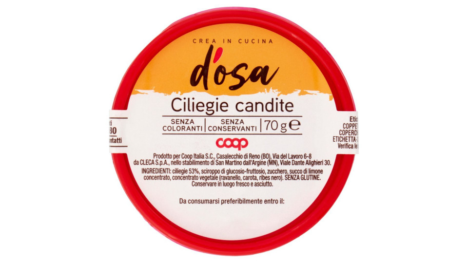 Cameo ciliegie candite