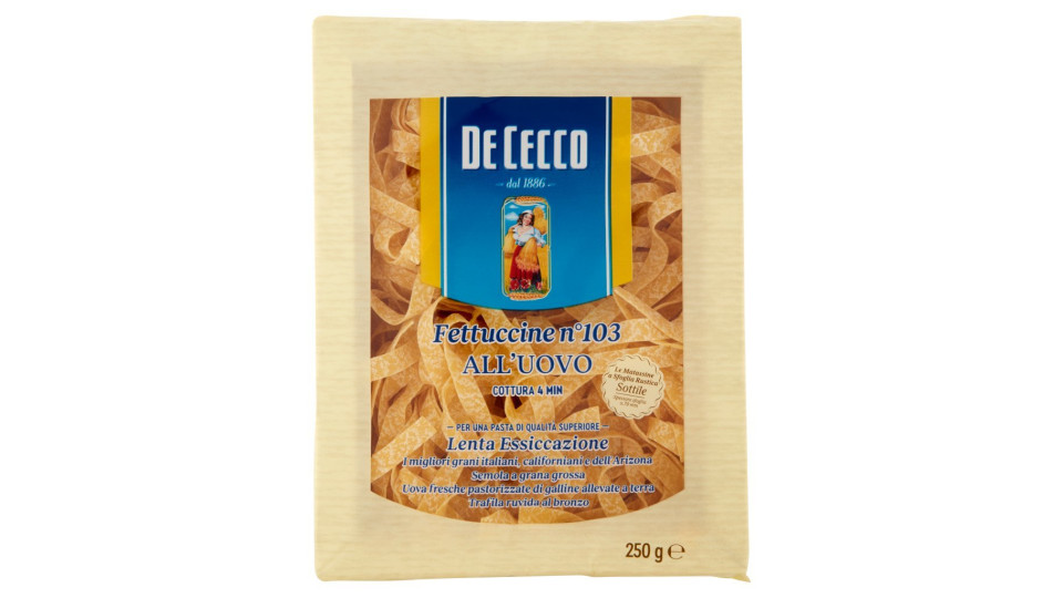 De Cecco Fettuccine all'uovo n°103