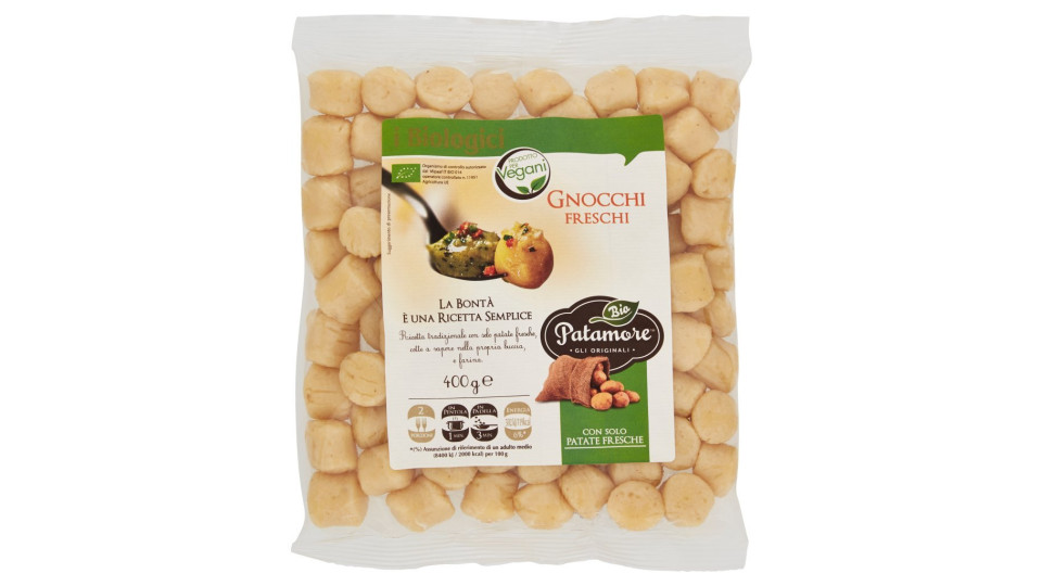 Patamore Bio i Biologici Integrali Gnocchi Freschi con Farina Integrale