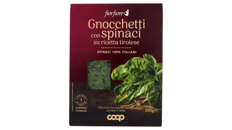 Gnocchetti con Spinaci su Ricetta Tirolese