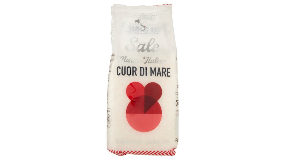 Cuor di Mare, sale marino extravergine 100% Italiano iodato fino