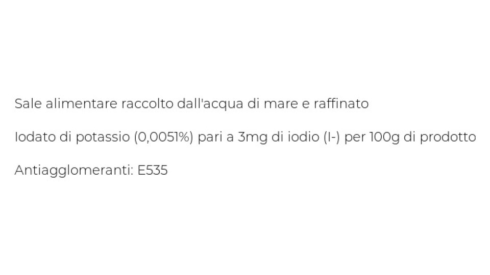 Cuor di Mare, sale marino extravergine 100% Italiano iodato fino