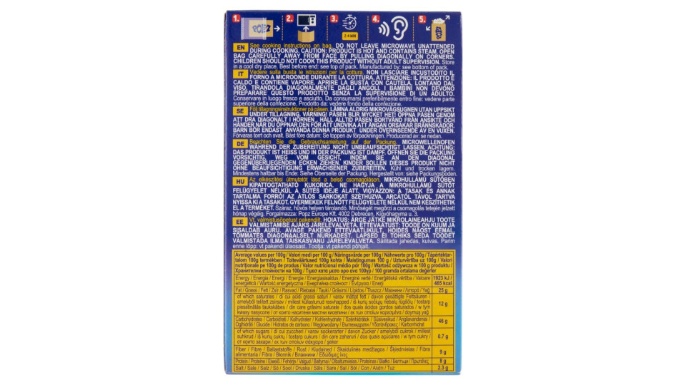 Popz, Microwave popcorn gusto burro