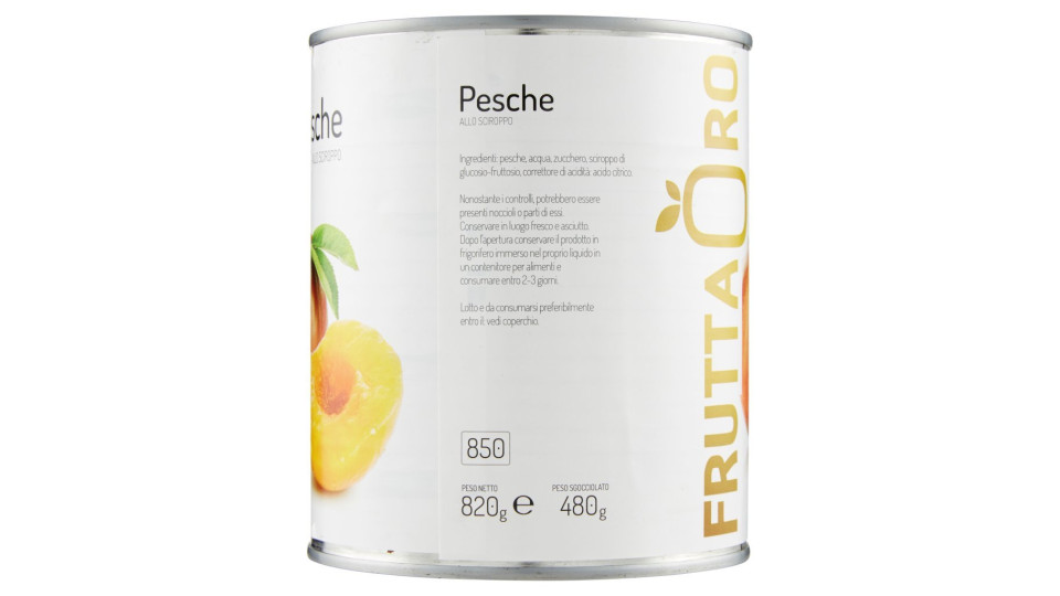 Le Conserve della Nonna, pesche allo sciroppo