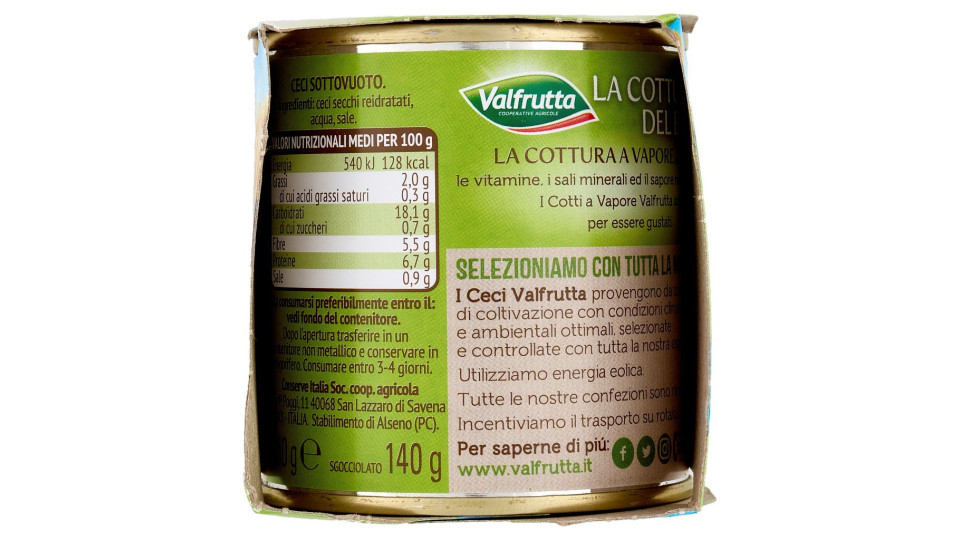 Valfrutta, ceci italiani